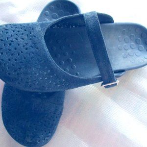 Vionic Rest LIDIA Black Swede Slide_on Mules 7M